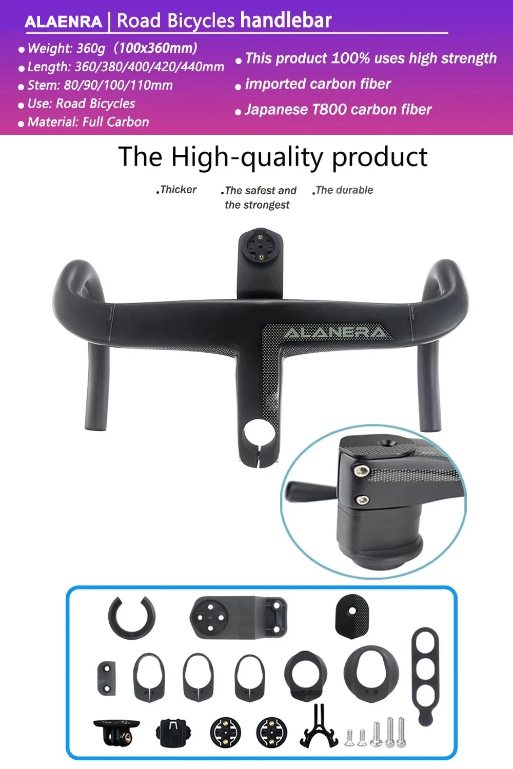 Новый карбоновый руль ALAENRA для шоссейного велосипеда с полной внутренней проводкой и интегрированным держателем для компьютера, 28.6 мм
Новый карбоновый руль ALAENRA для шоссейного велосипеда с полной внутренней проводкой и интегрированным держателем для компьютера, 28.6 мм