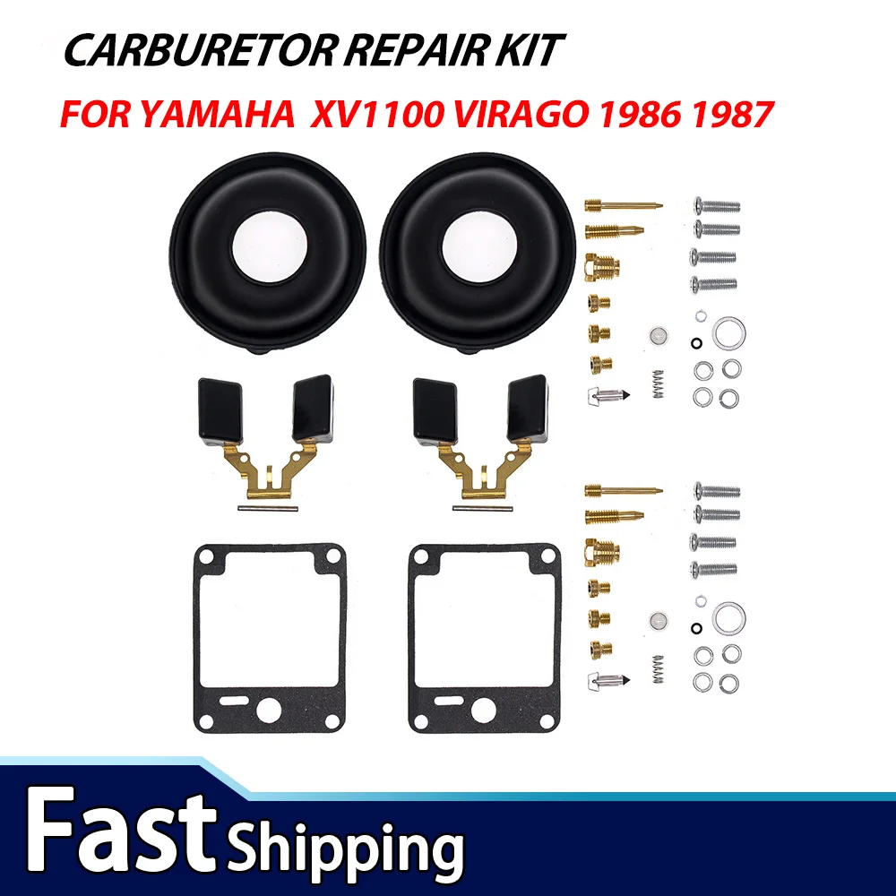 2X Motorcycle Carburetor Repair Kit for Yamaha XV1100 Virago 1986 1987 | Carb Rebuild Parts Set
2X Motorcycle Carburetor Repair Kit for Yamaha XV1100 Virago 1986 1987 | Carb Rebuild Parts Set