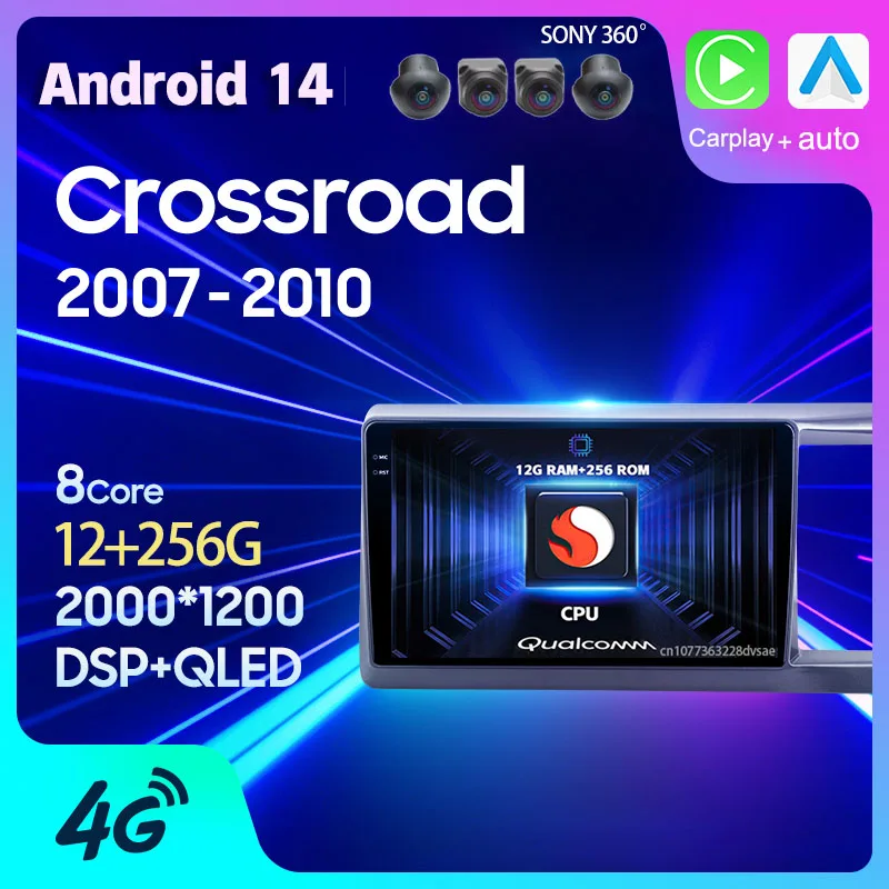 Автомагнитола Carplay на Android 14 для Honda Crossroad 2007-2010, автомагнитола с правой рукой, GPS, мультимедийный видеоплеер, 2 Din, DSP, стерео
Автомагнитола Carplay на Android 14 для Honda Crossroad 2007-2010, автомагнитола с правой рукой, GPS, мультимедийный видеоплеер, 2 Din, DSP, стерео