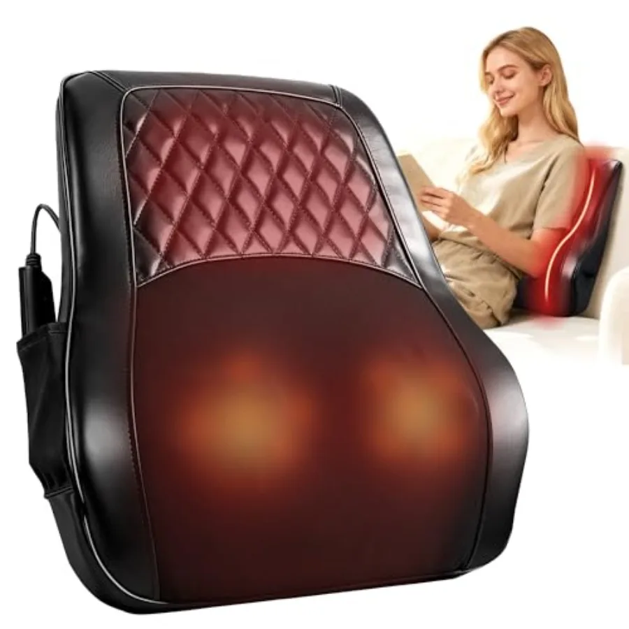 Electric Shiatsu Back Massager with Heat and LCD Display 4 Modes 3 Intensities for Lower Back Neck Shoulder Leg Deep Tissue Kne
Electric Shiatsu Back Massager with Heat and LCD Display 4 Modes 3 Intensities for Lower Back Neck Shoulder Leg Deep Tissue Kne