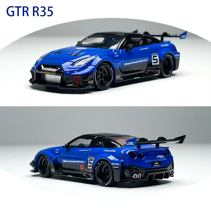 MINIGT 1/64 #1124 GTR R35 Blue Alloy Simulation Car Model Static Collection Decorated Holiday Gifts Toys
MINIGT 1/64 #1124 GTR R35 Blue Alloy Simulation Car Model Static Collection Decorated Holiday Gifts Toys