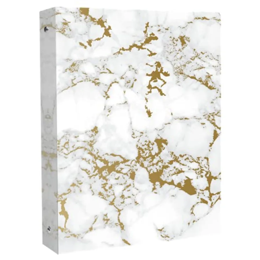 1-Inch 3 Ring Binder for School, Office, Home - Decorative 1" Binder Organizer for Standard Letter Size Paper 10" x 11.5" - Gol
1-Inch 3 Ring Binder for School, Office, Home - Decorative 1" Binder Organizer for Standard Letter Size Paper 10" x 11.5" - Gol