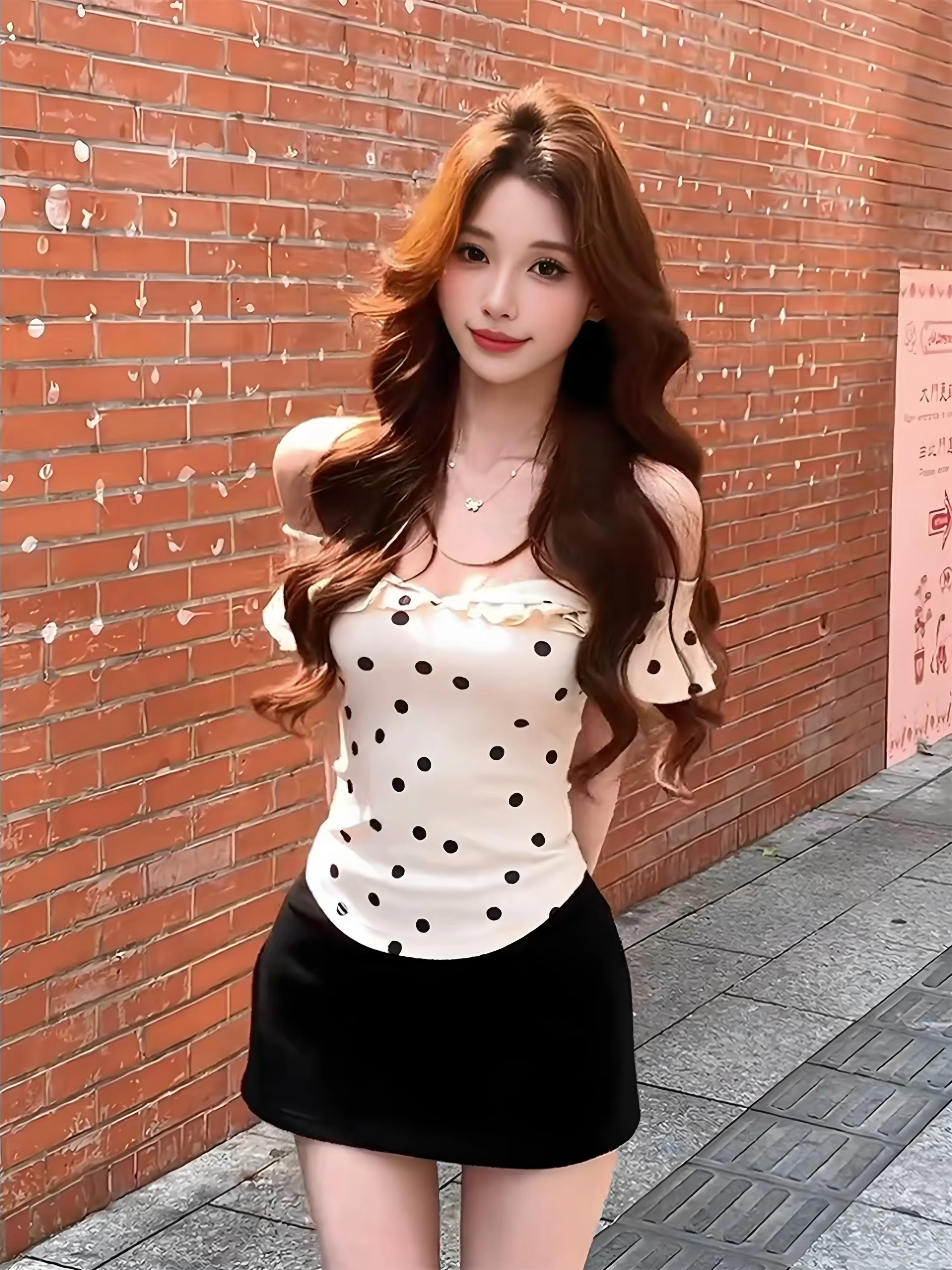 Elegant Beautiful Women's Summer Outfit Half Skirt One Shoulder Top Two Piece Set Floral Lace round Neck Short Sleeve Slim Fit
Elegant Beautiful Women's Summer Outfit Half Skirt One Shoulder Top Two Piece Set Floral Lace round Neck Short Sleeve Slim Fit