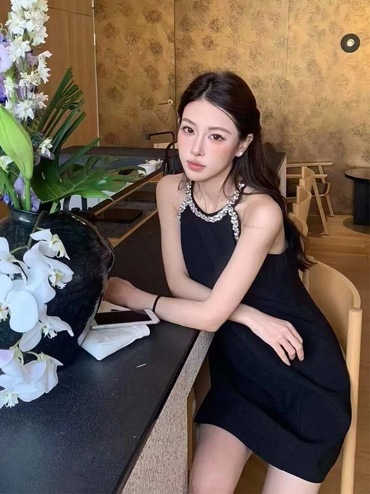 Hebe Style Small Fragrance Wind Dress Women's Miniature Rich Girl Feeling Skirt Birthday Party Hanging Neck Dress
Hebe Style Small Fragrance Wind Dress Women's Miniature Rich Girl Feeling Skirt Birthday Party Hanging Neck Dress