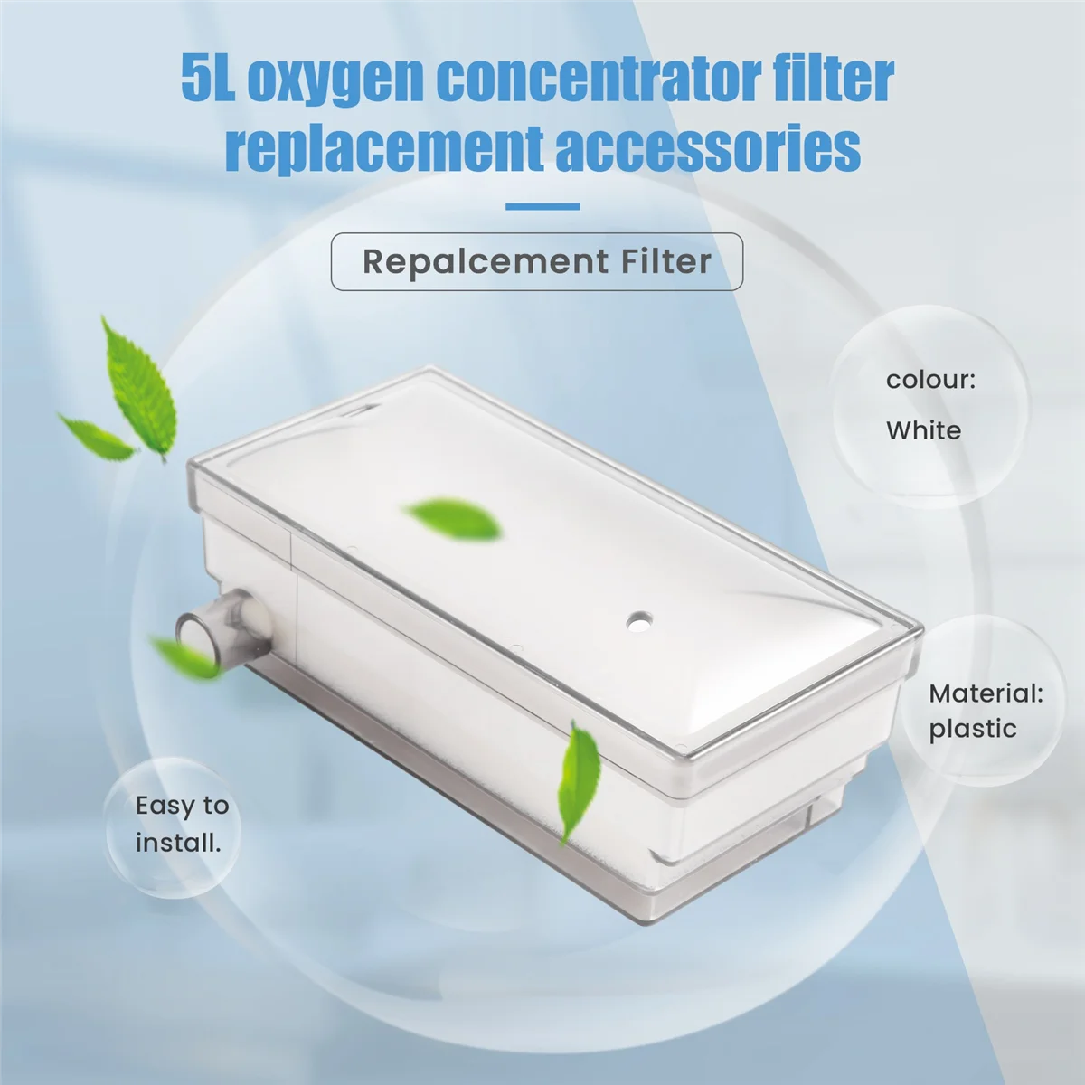 Аксессуары для замены фильтров A03V для машин кислородного генератора Philips EverFlo 5L
Аксессуары для замены фильтров A03V для машин кислородного генератора Philips EverFlo 5L