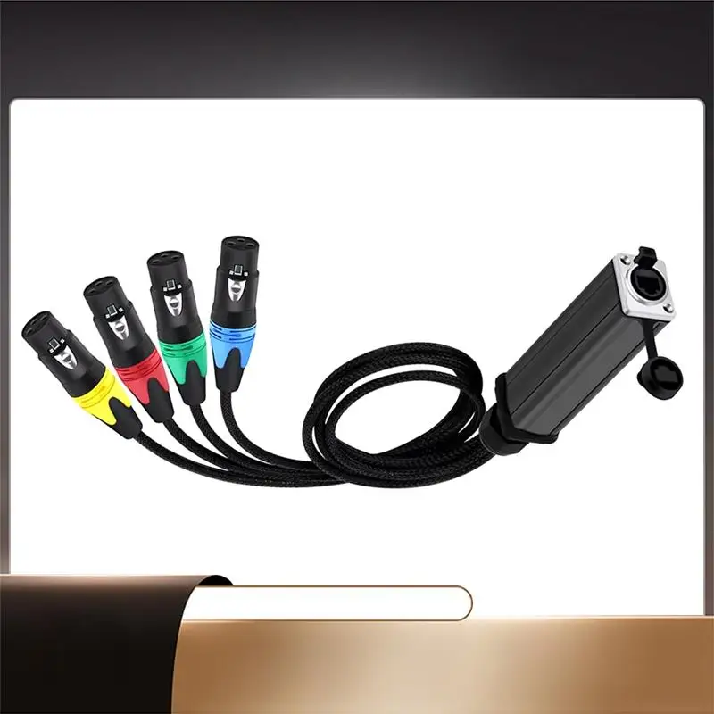 Удлинительный кабель сигнала 3-контактный XLR DM512 RJ45 4 канала 20 см для аудиоаксессуаров-N35R
Удлинительный кабель сигнала 3-контактный XLR DM512 RJ45 4 канала 20 см для аудиоаксессуаров-N35R