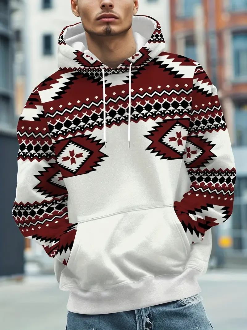 Vintage Men's Hoodie Totem Print Sweatshirts For Men Harajuku Hooded Shirt Pullover Casual Clothes Streetwear Top Men's Clothing
Vintage Men's Hoodie Totem Print Sweatshirts For Men Harajuku Hooded Shirt Pullover Casual Clothes Streetwear Top Men's Clothing