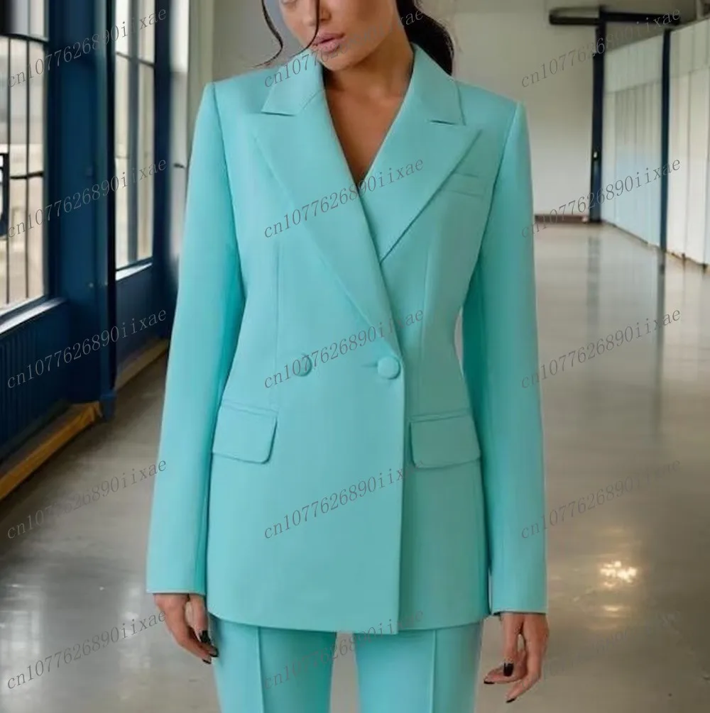 New Mint Green Formal Women Suit Lady Business Office Tuxedos Mother Wedding Party Ladies 2 Piece Set Blazer Pants Customized
New Mint Green Formal Women Suit Lady Business Office Tuxedos Mother Wedding Party Ladies 2 Piece Set Blazer Pants Customized