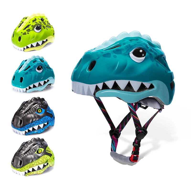 KINGBIKE Dinosaur Cartoon Boys Protective Helmet Adjustable for Ages 2-8 Breathable & Sweat-Proof Safety Helmet for Bike Scooter
KINGBIKE Dinosaur Cartoon Boys Protective Helmet Adjustable for Ages 2-8 Breathable & Sweat-Proof Safety Helmet for Bike Scooter