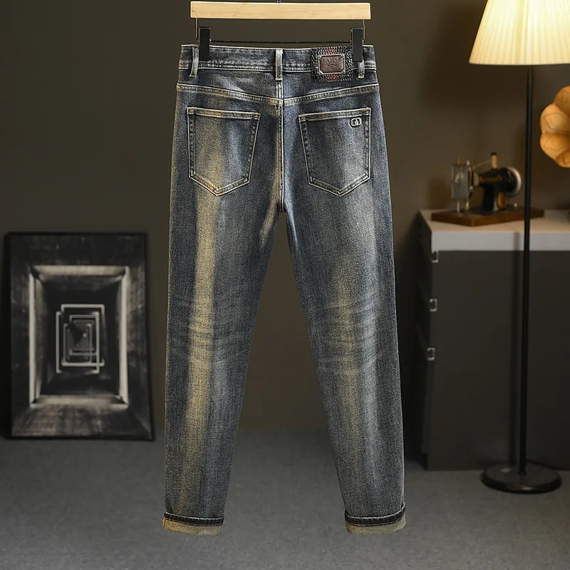 Retro nostalgic jeans men's affordable luxury fashion casual fashion brand stretch slim fit skinny high-end denim long pants
Retro nostalgic jeans men's affordable luxury fashion casual fashion brand stretch slim fit skinny high-end denim long pants