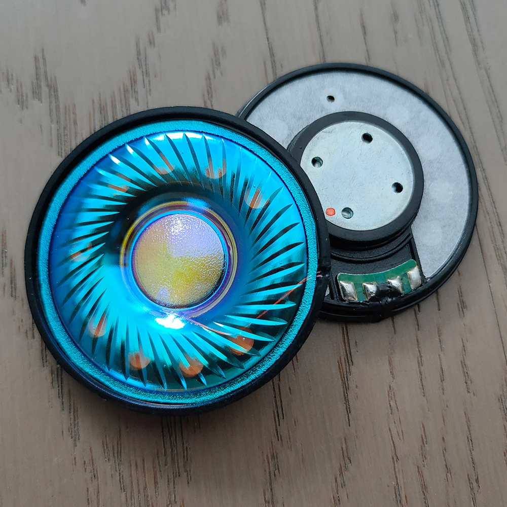 ELFINEAR VitaBlue 50mm DIY Headphone Driver - 32Ω Full-Range, One-Piece Iridescent Diaphragm
ELFINEAR VitaBlue 50mm DIY Headphone Driver - 32Ω Full-Range, One-Piece Iridescent Diaphragm
