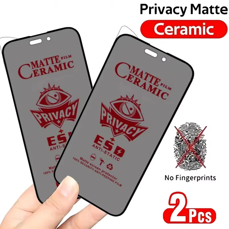 2PCS Matte Privacy Ceramic Film for iPhone 14 11 12 13 15 16 17 Pro Max 8 7 Plus Screen Protector for iPhone 17 Air XS MAX X XR
2PCS Matte Privacy Ceramic Film for iPhone 14 11 12 13 15 16 17 Pro Max 8 7 Plus Screen Protector for iPhone 17 Air XS MAX X XR