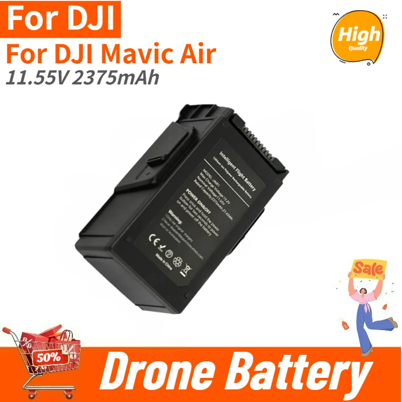 High Quality Battery 11.55V 2375mAh for DJI Mavic Air Drone Brand New Replacement Battery
High Quality Battery 11.55V 2375mAh for DJI Mavic Air Drone Brand New Replacement Battery