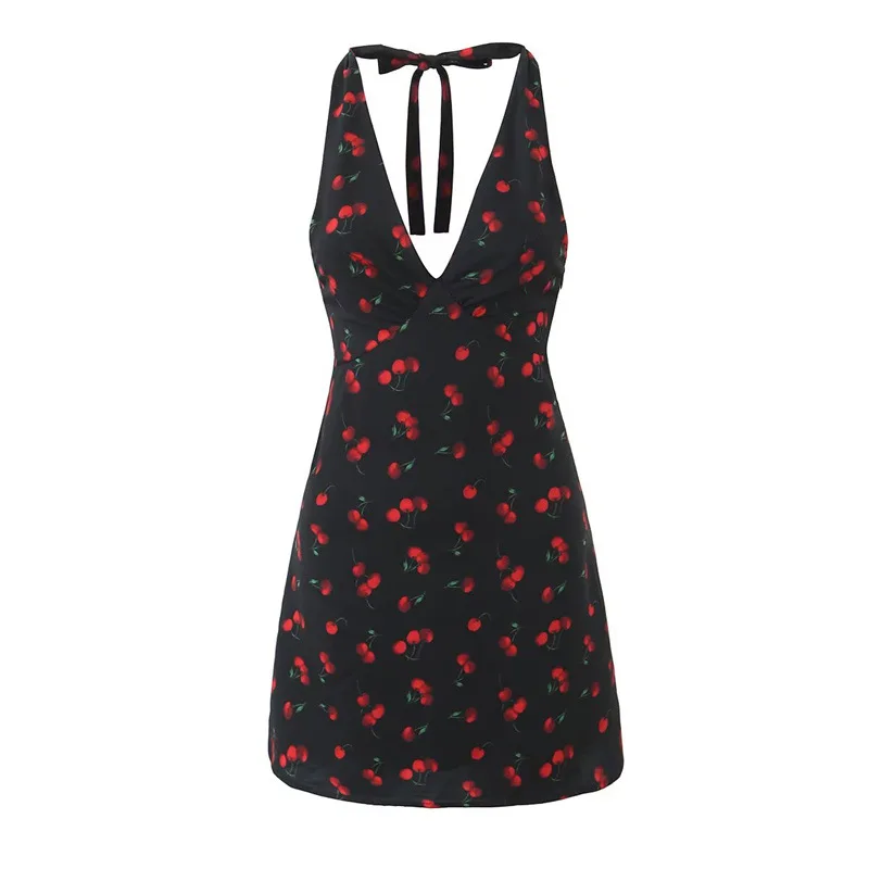 Withered 2026 Spring New Fashionable And Sexy Spicy Girl Printed Hanging Neck Bareback Slimming Dress Party Dresses Vestidos
Withered 2026 Spring New Fashionable And Sexy Spicy Girl Printed Hanging Neck Bareback Slimming Dress Party Dresses Vestidos