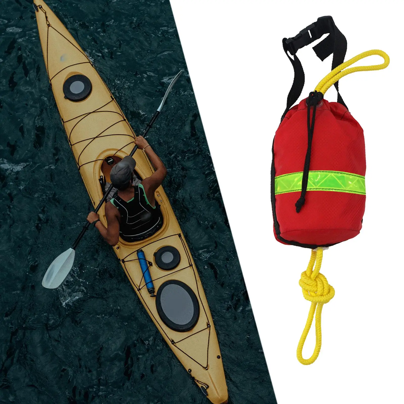 Throw Bag for Water Rescue with Rope, Rescue Throw Bag, 69ft Throwing Line, High
Throw Bag for Water Rescue with Rope, Rescue Throw Bag, 69ft Throwing Line, High