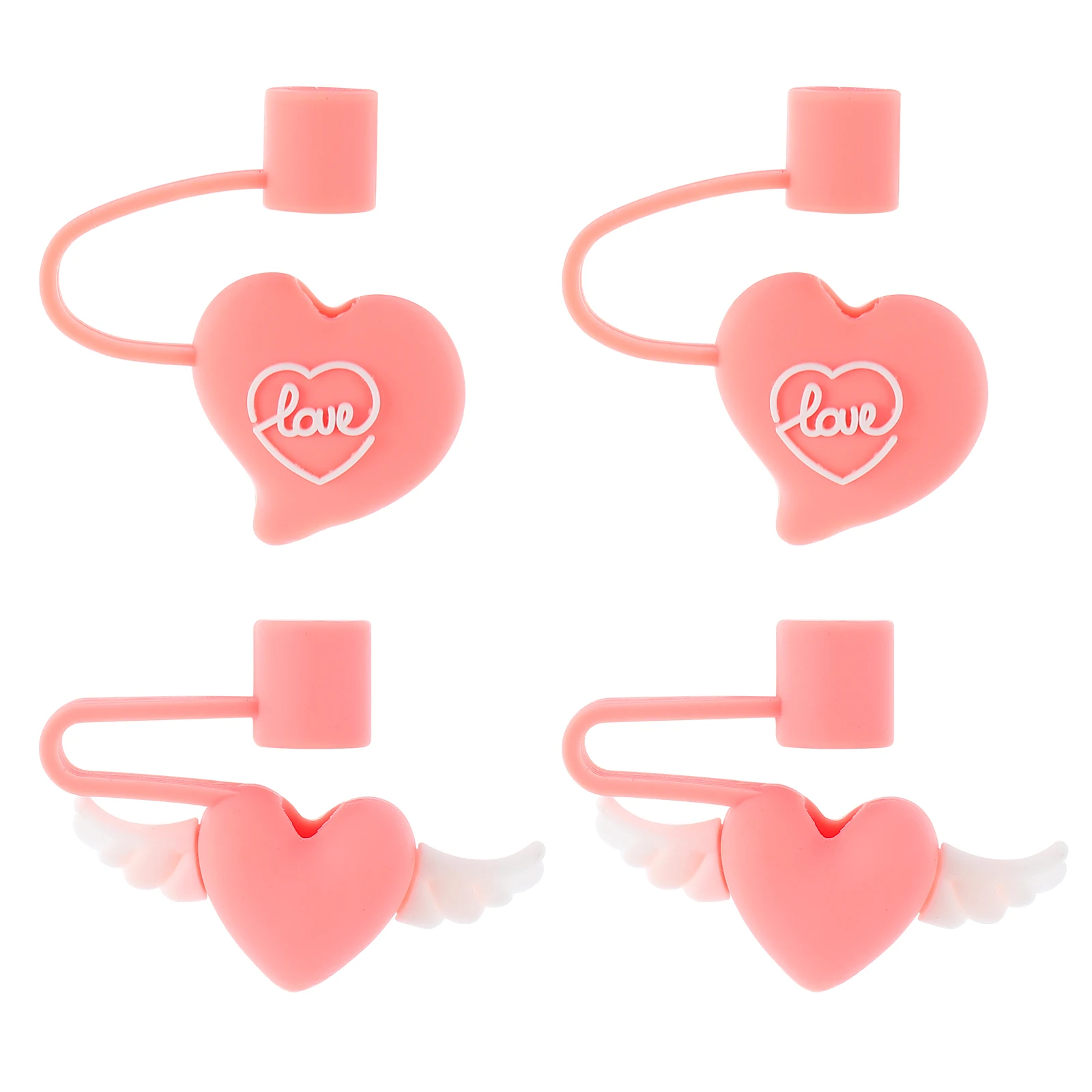 4 Pcs Straw Dust Cap Heart Shape Silicone Tips Plug Lightweight Portable Dustproof Leakproof Cover for Straw for Outdoor
4 Pcs Straw Dust Cap Heart Shape Silicone Tips Plug Lightweight Portable Dustproof Leakproof Cover for Straw for Outdoor