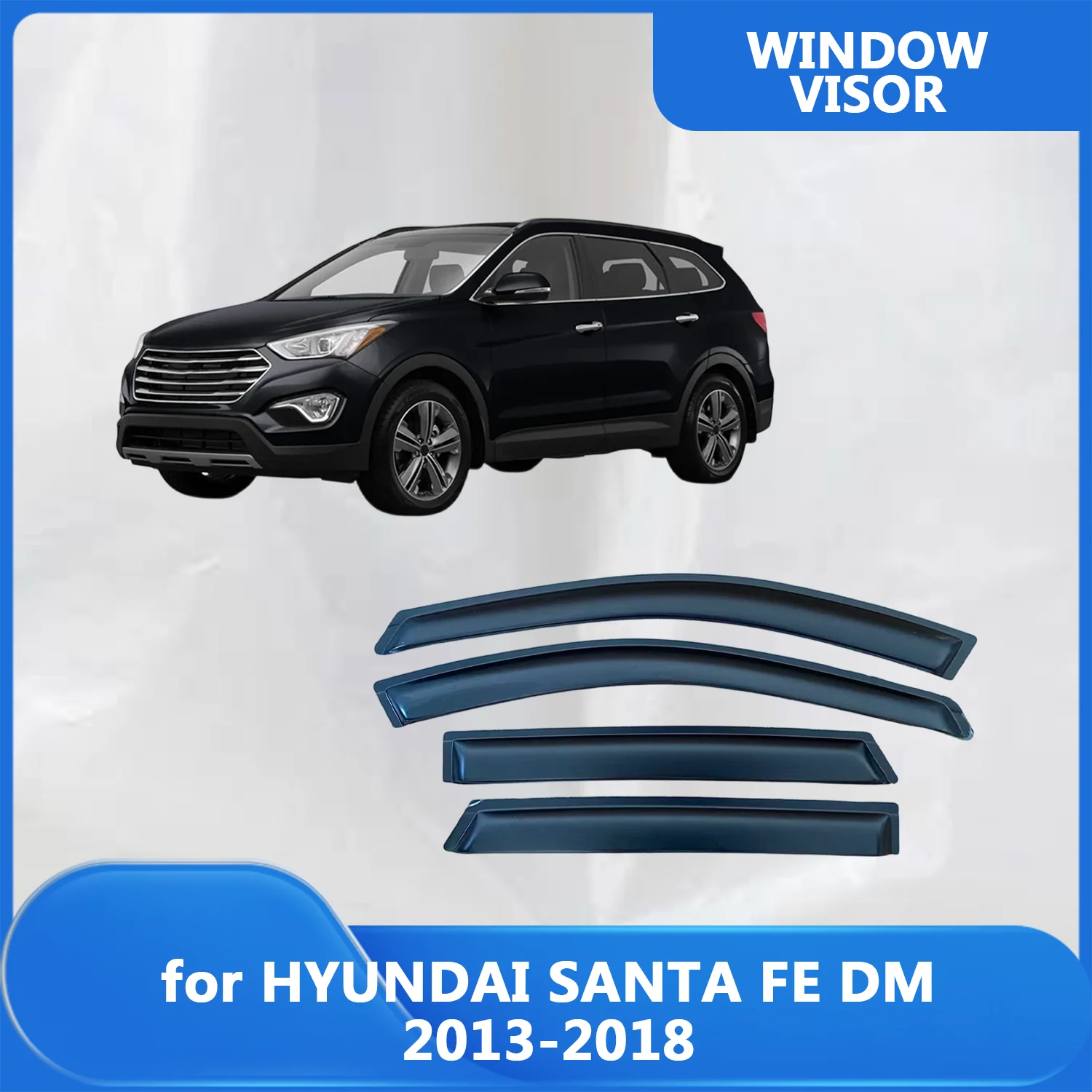 Window Visor for HYUNDAI SANTA FE DM 2013 2014 2015 2016 2017 2018 Wind Deflectors Rain Guards Door Visor Vent Shades Rain
Window Visor for HYUNDAI SANTA FE DM 2013 2014 2015 2016 2017 2018 Wind Deflectors Rain Guards Door Visor Vent Shades Rain