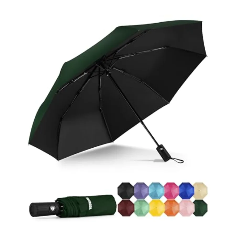 Windproof Travel Umbrella - Automatic Umbrellas for Rain, Compact Folding Umbrella with UV Protection, Lightweight Portable Des
Windproof Travel Umbrella - Automatic Umbrellas for Rain, Compact Folding Umbrella with UV Protection, Lightweight Portable Des