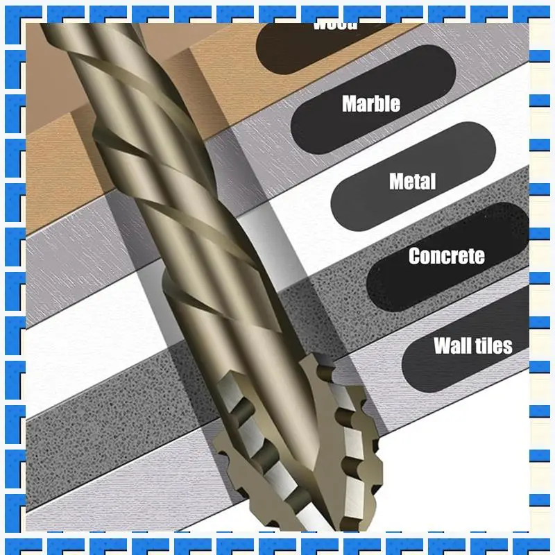 ABNG 4PCS Four-Flute Sawtooth Eccentric Drill Bit, High Hardness Skewed-Head Eccentric Drill Bits,6Mm+8Mm+10Mm+12Mm
ABNG 4PCS Four-Flute Sawtooth Eccentric Drill Bit, High Hardness Skewed-Head Eccentric Drill Bits,6Mm+8Mm+10Mm+12Mm