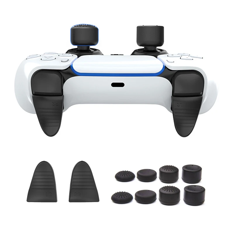 L2R2 Buttons Extension Triggers for PS5 Controller,Thumb Grip Set Joystick Caps for PS5 Controller Gaming Accessories
L2R2 Buttons Extension Triggers for PS5 Controller,Thumb Grip Set Joystick Caps for PS5 Controller Gaming Accessories