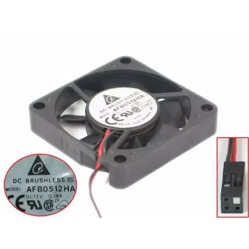 Delta Electronics AFB0512HA DC 12V 0.18A 50x50x10mm 2-Wire Server Cooling Fan
Delta Electronics AFB0512HA DC 12V 0.18A 50x50x10mm 2-Wire Server Cooling Fan