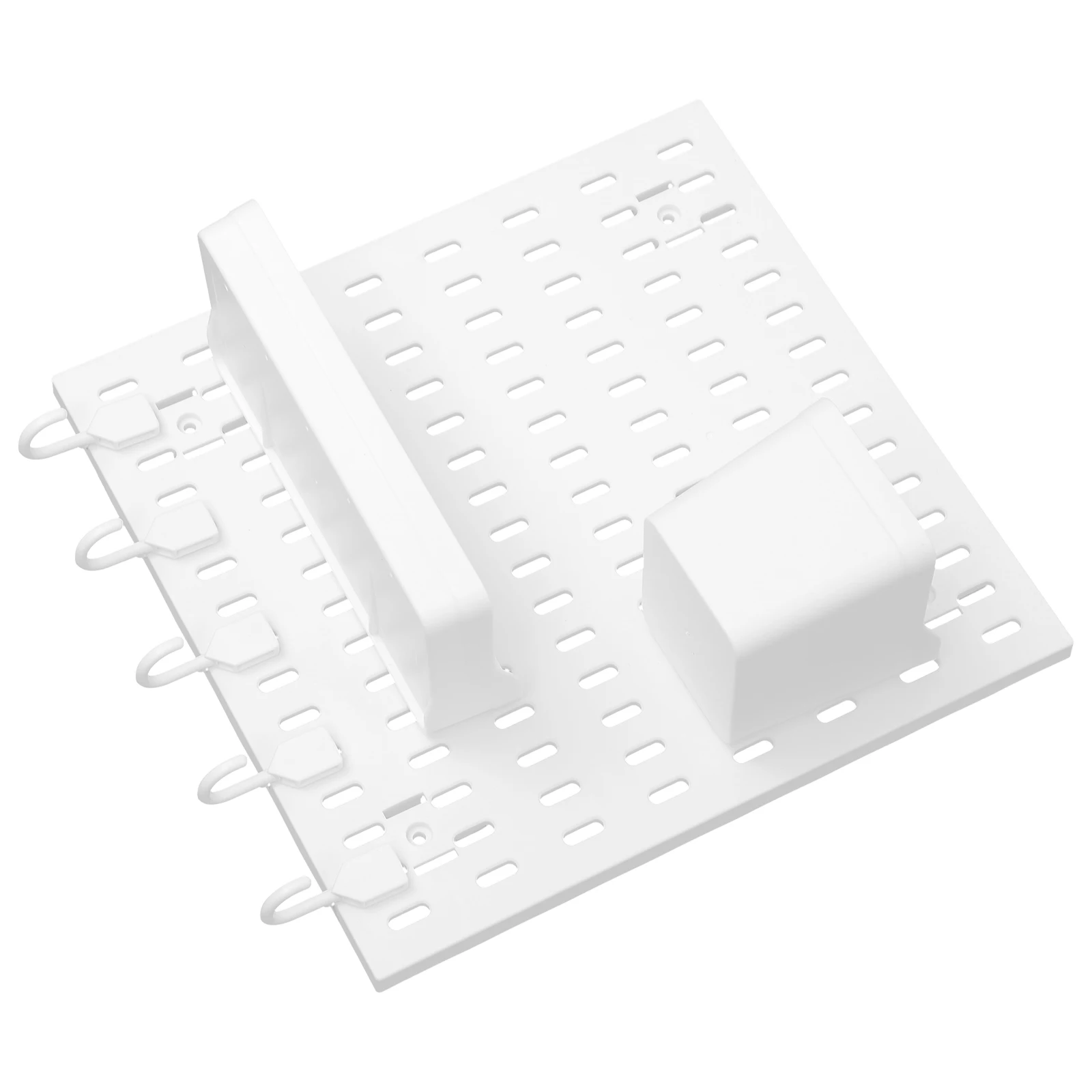 Pegboard Wall Organizer Strong PP Material No Drilling Kitchen Bathroom Entryway Storage Pegboard Set Hooks Trays Wall Mounted
Pegboard Wall Organizer Strong PP Material No Drilling Kitchen Bathroom Entryway Storage Pegboard Set Hooks Trays Wall Mounted