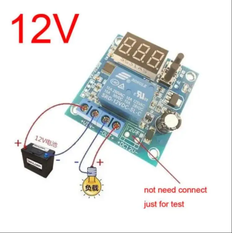 Digital LED DC 12V Battery Low Voltage Automatic cut off On Load Overvoltage Switch Controller Battery Protection board
Digital LED DC 12V Battery Low Voltage Automatic cut off On Load Overvoltage Switch Controller Battery Protection board