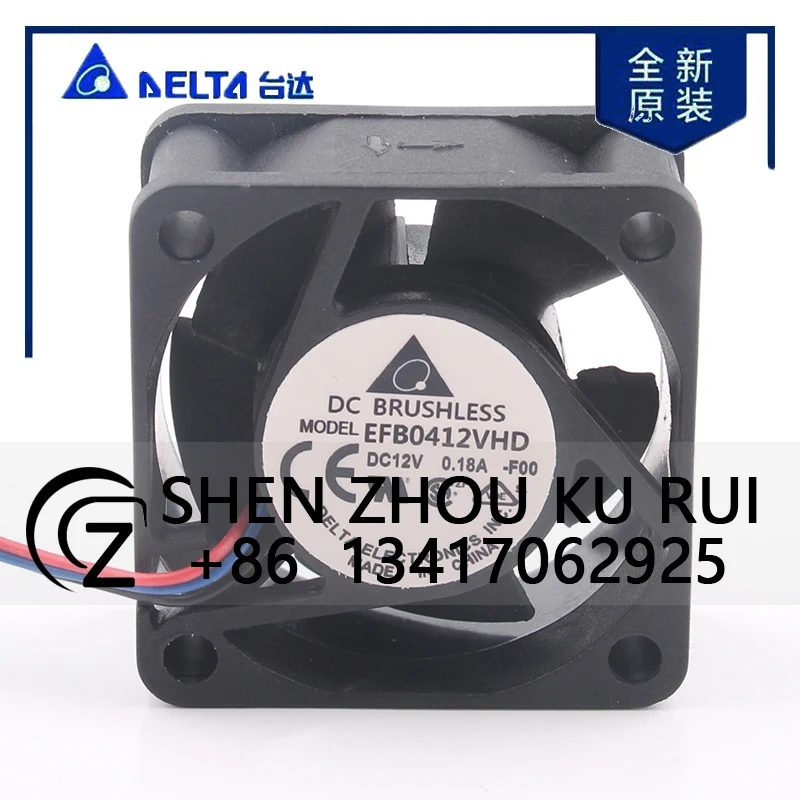 Delta 5V 24V 48V DC 12V 0.18A AC EC 4020 40X40X20MM 4CM Large air Volume Double Ball Bearing Chassis EFB0412VHD-F00 Cooling Fan
Delta 5V 24V 48V DC 12V 0.18A AC EC 4020 40X40X20MM 4CM Large air Volume Double Ball Bearing Chassis EFB0412VHD-F00 Cooling Fan