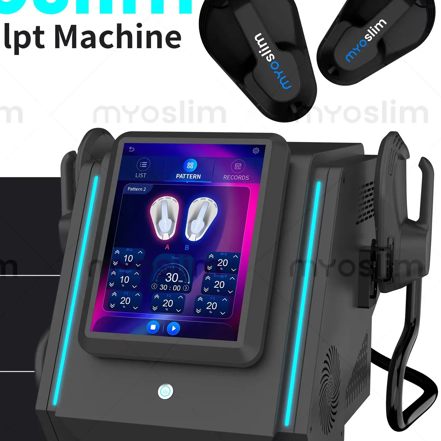 Myoslim RF Body Contouring Device Electric Muscle Trainer Fat Reducer Slimming Hip Lifting Shaper Body Treatment Equipment
Myoslim RF Body Contouring Device Electric Muscle Trainer Fat Reducer Slimming Hip Lifting Shaper Body Treatment Equipment