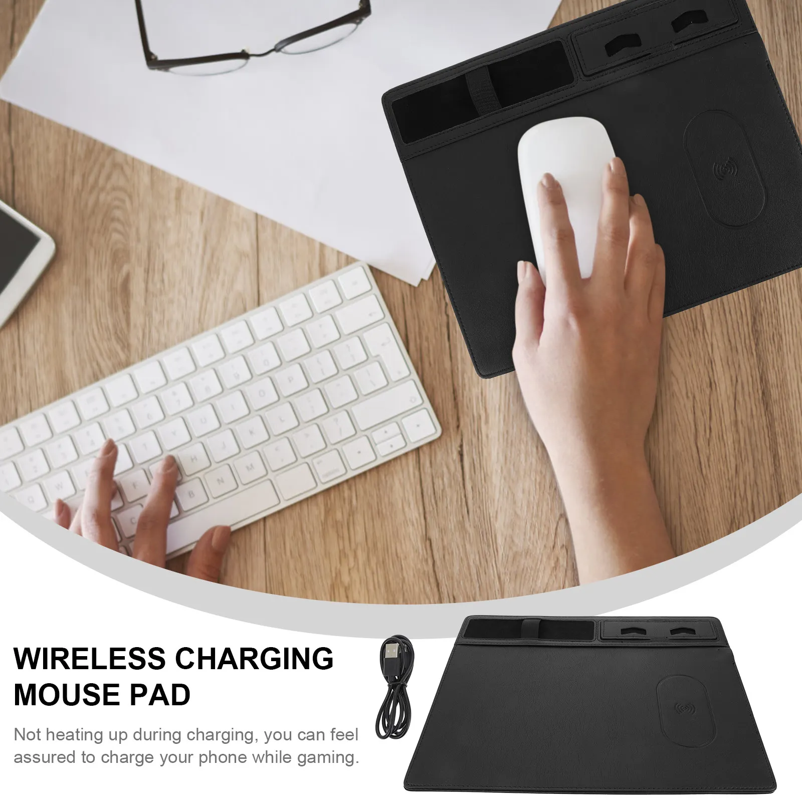 Беспроводной зарядный коврик для мыши, игровой коврик для мыши 15 Вт, большой, из полиуретана, с защитой от брызг, многофункциональный, для зарядки, настольный коврик для мыши
Беспроводной зарядный коврик для мыши, игровой коврик для мыши 15 Вт, большой, из полиуретана, с защитой от брызг, многофункциональный, для зарядки, настольный коврик для мыши