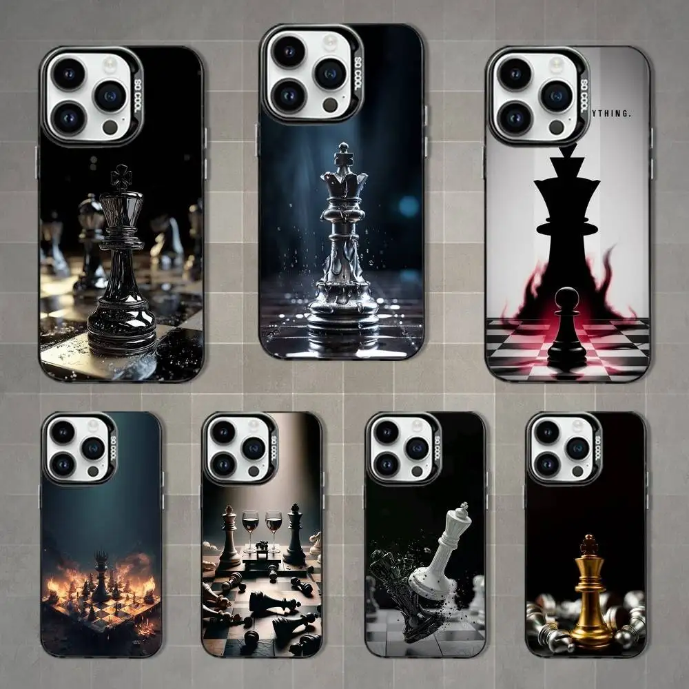 Chess Board Art Pieces Phone Case For iPhone 16,15,14,13,12,11,Mini,Pro,MAX Black Matte Shockproof Cover
Chess Board Art Pieces Phone Case For iPhone 16,15,14,13,12,11,Mini,Pro,MAX Black Matte Shockproof Cover