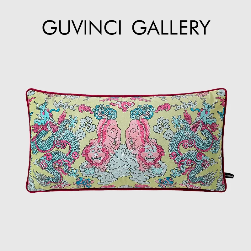 GUVINCI Рыжий Желтый Шинуазри Дракон Лев Вдохновение Поясничная Наволочка Ретро Шарм Декоративная продолговатая наволочка 30x60 см
GUVINCI Рыжий Желтый Шинуазри Дракон Лев Вдохновение Поясничная Наволочка Ретро Шарм Декоративная продолговатая наволочка 30x60 см
