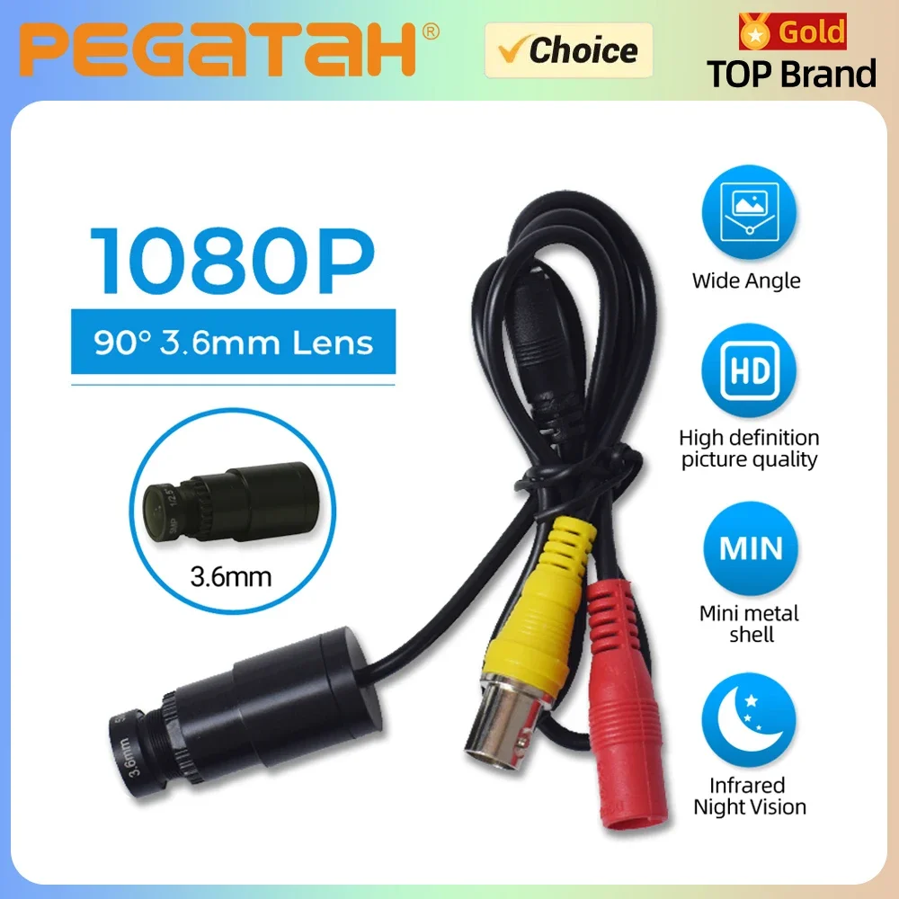 PEGATAH 2MP AHD Mini Analog Camera Infrared Night Vision Waterproof Stable Signal Coaxial Wired CCTV Security Came Home Outdoor
PEGATAH 2MP AHD Mini Analog Camera Infrared Night Vision Waterproof Stable Signal Coaxial Wired CCTV Security Came Home Outdoor