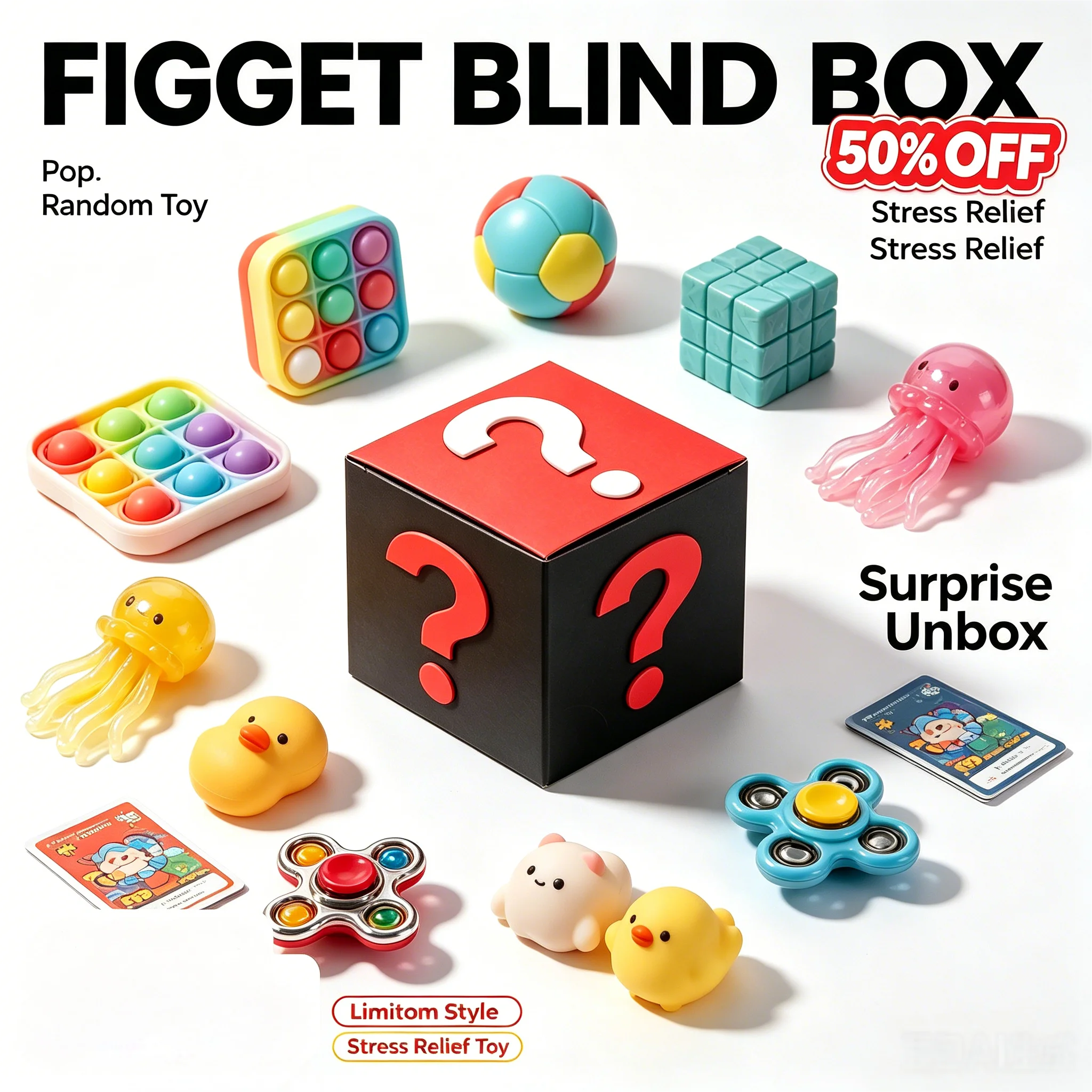 Soft Elastic Slow Rebound Blind Box Portable Daily Decompression Squishy Stress Relief Toy
Soft Elastic Slow Rebound Blind Box Portable Daily Decompression Squishy Stress Relief Toy