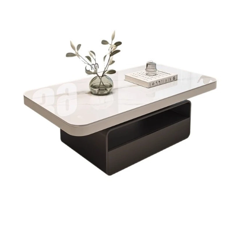 Modern simple integrated coffee table light luxury high-end minimalist rock slab tea table combination
Modern simple integrated coffee table light luxury high-end minimalist rock slab tea table combination