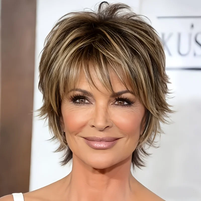 Ladies' Fairy Synthetic Wig: Chestnut Honey Blonde Ombre Straight Hair with Layered Cutting, Bangs, Daily Wear Styling
Ladies' Fairy Synthetic Wig: Chestnut Honey Blonde Ombre Straight Hair with Layered Cutting, Bangs, Daily Wear Styling