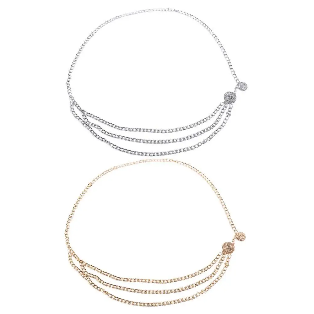 Three-layer Round Pendant Clothes Decoration Alloy Chains Adjustable Waist Chain Metal Belts Aluminum Chain Women Body Chain
Three-layer Round Pendant Clothes Decoration Alloy Chains Adjustable Waist Chain Metal Belts Aluminum Chain Women Body Chain