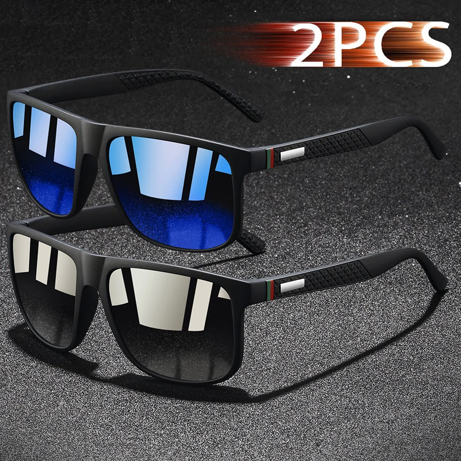 2 Pieces Fashion Colorful stripes Vintage Sunglasses For Men Women Driving Fishing Brand Designer Sun Glasses Man UV400 Eyewear
2 Pieces Fashion Colorful stripes Vintage Sunglasses For Men Women Driving Fishing Brand Designer Sun Glasses Man UV400 Eyewear