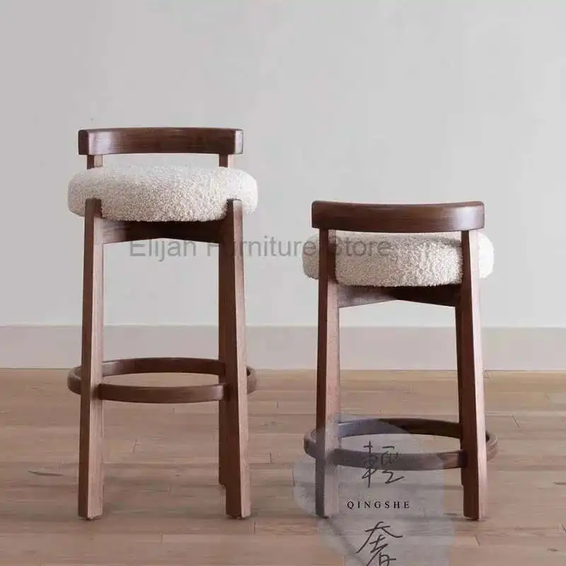 Reception Luxury High Wooden Bar Stool Modern Home Minimalist Designer Kitchen Counter Stools Accent Sillas Bar Furniture XR50BY
Reception Luxury High Wooden Bar Stool Modern Home Minimalist Designer Kitchen Counter Stools Accent Sillas Bar Furniture XR50BY