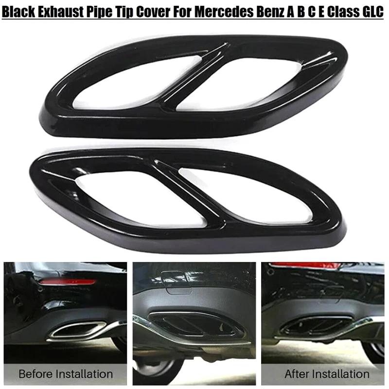 2PCS Quality Car Muffler Exhaust Pipe Tail Cover For Mercedes Benz A B C E Class Glc Gle Gls Exhaust Pipe Tip Black Cover
2PCS Quality Car Muffler Exhaust Pipe Tail Cover For Mercedes Benz A B C E Class Glc Gle Gls Exhaust Pipe Tip Black Cover