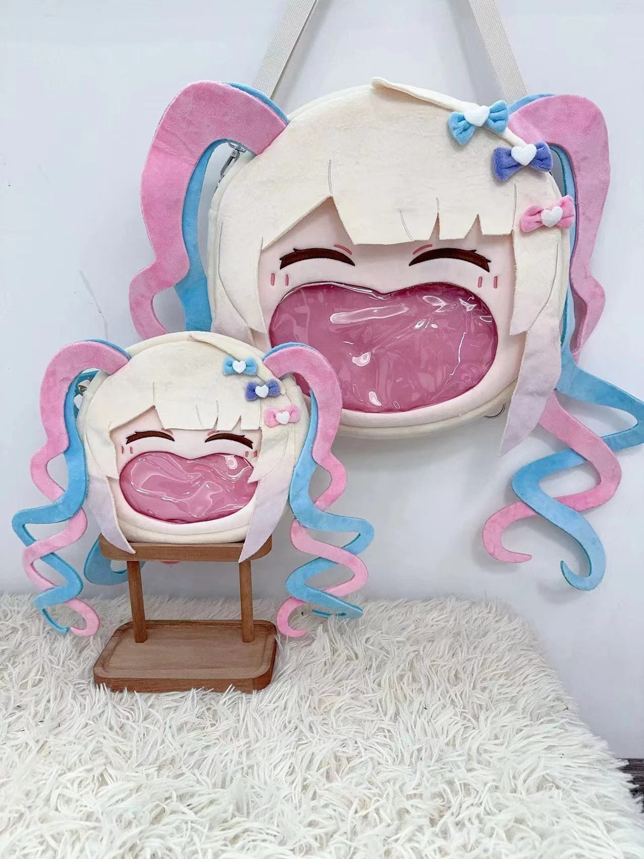 Anime NEEDY GIRL OVERDOSE KAngel Cosplay Big Mouth Transparent itabag Student Zipper Backpack Messenger Bags Shoulder Bag Gift
Anime NEEDY GIRL OVERDOSE KAngel Cosplay Big Mouth Transparent itabag Student Zipper Backpack Messenger Bags Shoulder Bag Gift
