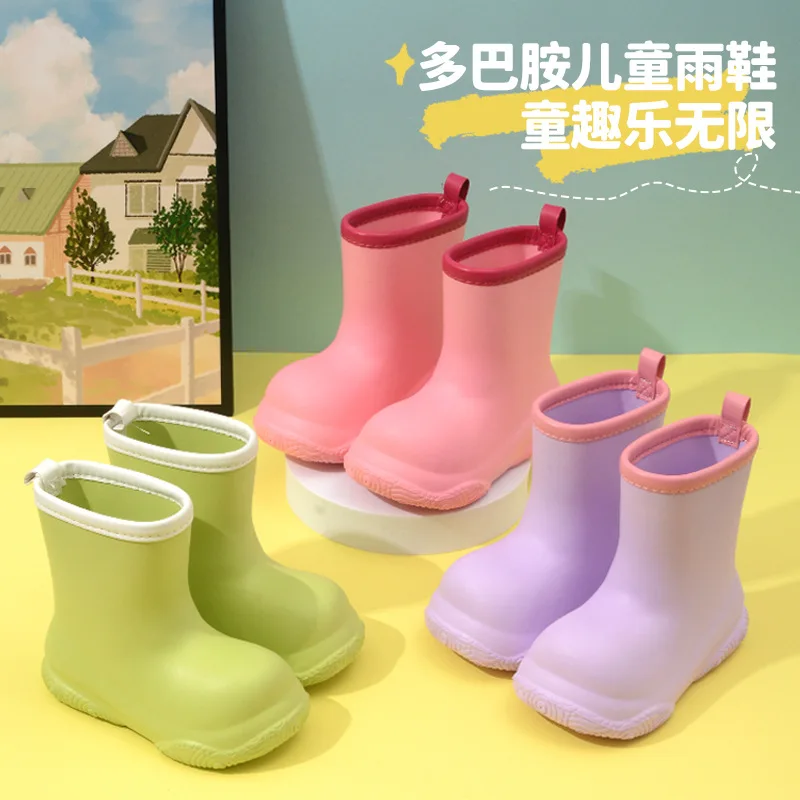 Four-season Boys Girls Children Rain Boots EVA Lightweight Water Shoes Children Plush Warm Rubber Shoes Kids Non-slip Short Boot
Four-season Boys Girls Children Rain Boots EVA Lightweight Water Shoes Children Plush Warm Rubber Shoes Kids Non-slip Short Boot