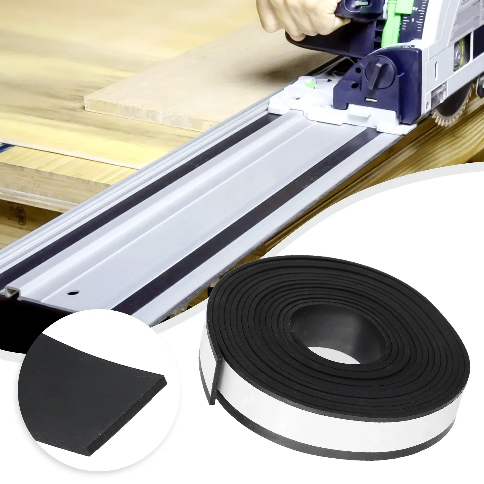 191J53-1 Guide Splinter Guard Replacement Strip For 194368-5 194367-7 Track Saw Guide Rail Splinter Guard 3 Meter
191J53-1 Guide Splinter Guard Replacement Strip For 194368-5 194367-7 Track Saw Guide Rail Splinter Guard 3 Meter