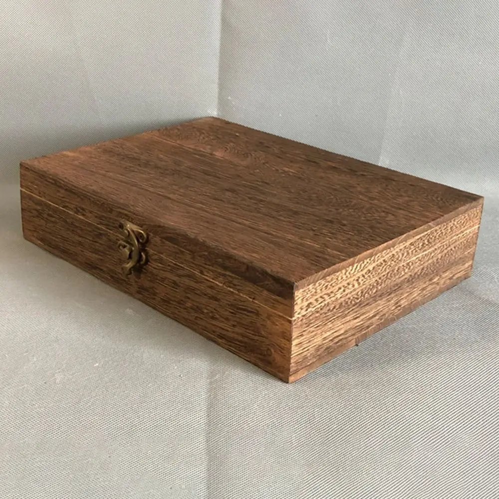 Gift Wood Retro Lockable Storage Box Dust-Proof Exquisite Treasure Chest Vintage with Lid Decorative Trinket Case Pu'Er Tea
Gift Wood Retro Lockable Storage Box Dust-Proof Exquisite Treasure Chest Vintage with Lid Decorative Trinket Case Pu'Er Tea