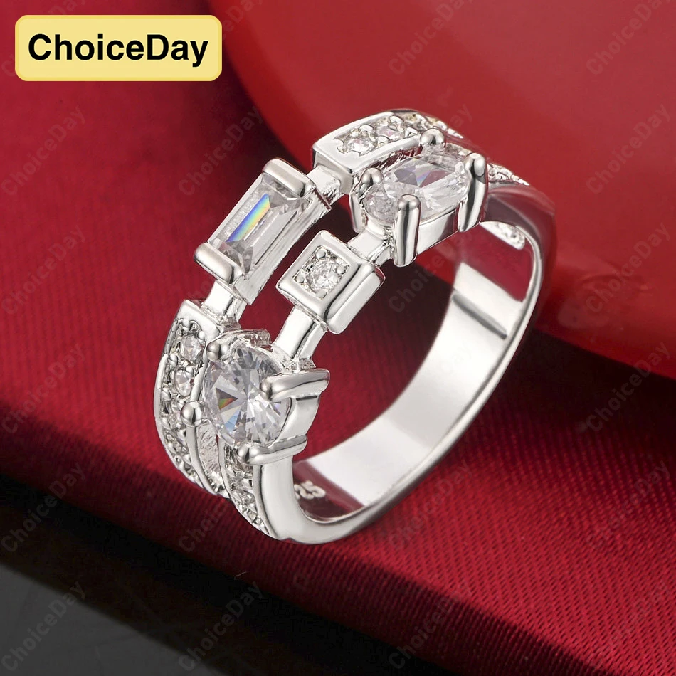 ChoiceDay 925 Sterling Silver 7/8/9/10 Exquisite Zircon Ring Women's Wedding Gift Accessories Jewelry
ChoiceDay 925 Sterling Silver 7/8/9/10 Exquisite Zircon Ring Women's Wedding Gift Accessories Jewelry