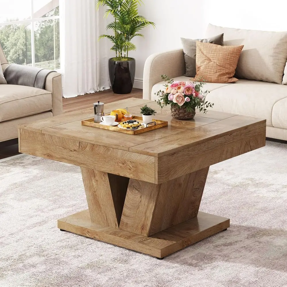 Square Coee Table, Wood Center Table or Living Room, 31.5" ern Cocktail Tea Accent Table, Natural
Square Coee Table, Wood Center Table or Living Room, 31.5" ern Cocktail Tea Accent Table, Natural