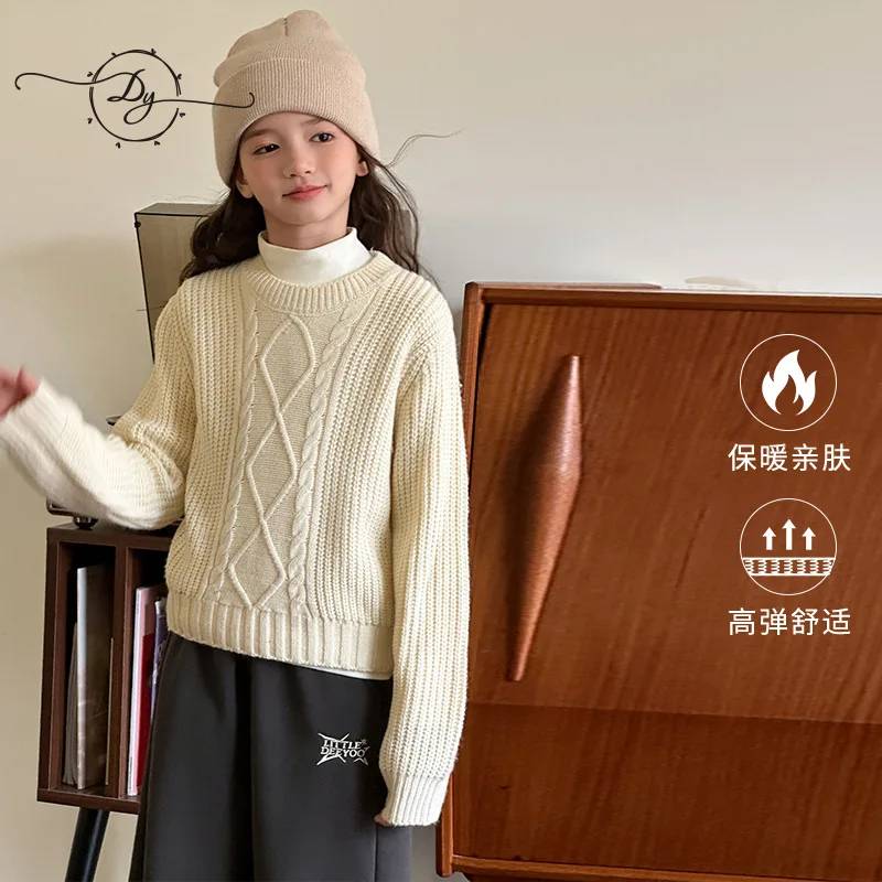 Girls Sweater Top Children 2024 New Autumn Collection Fashion Simple Casual Sweater Top Clothes Korean Simple Style Clothes
Girls Sweater Top Children 2024 New Autumn Collection Fashion Simple Casual Sweater Top Clothes Korean Simple Style Clothes