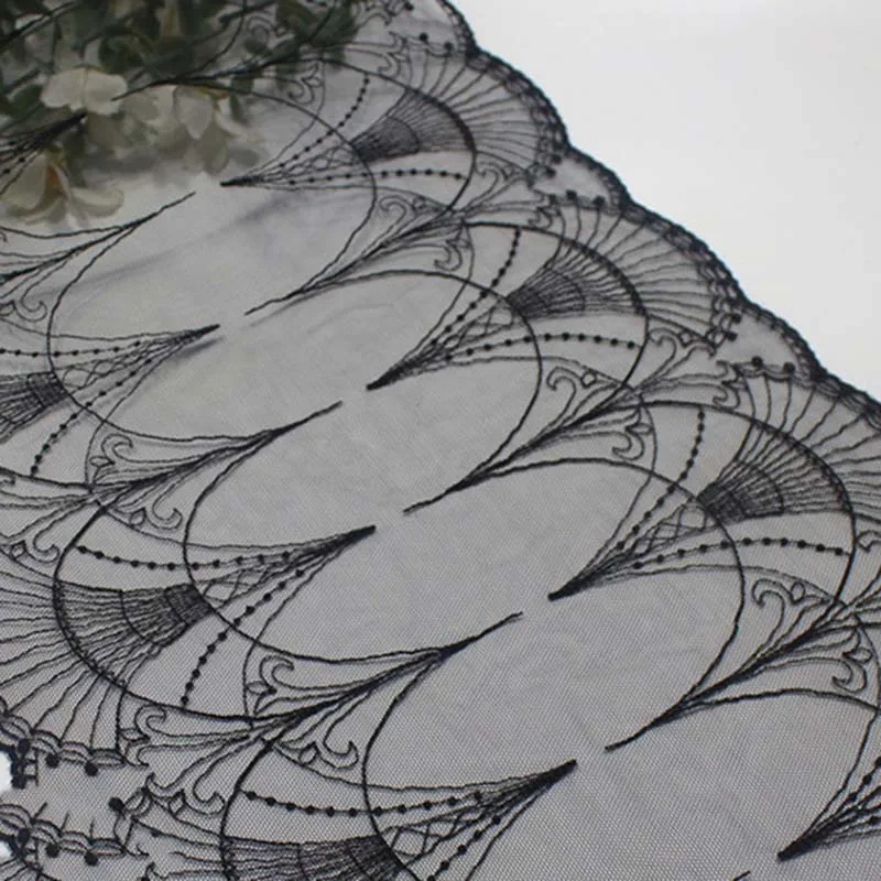 55Yards Black Mesh Tulle Embroidered Laces Two Tones Lace Trim Fabric for Women Bra Underwear Lingerie
55Yards Black Mesh Tulle Embroidered Laces Two Tones Lace Trim Fabric for Women Bra Underwear Lingerie