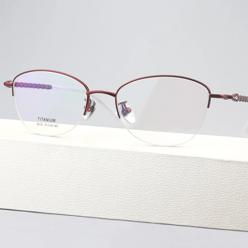 Fashion Women Jewelly Pure Titanium Glasses Frame Optical Prescription Eyeglasses Frames Women Myopia Eyewear Spectacles
Fashion Women Jewelly Pure Titanium Glasses Frame Optical Prescription Eyeglasses Frames Women Myopia Eyewear Spectacles