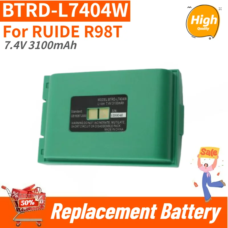 BTRD-L7404W High Quality 7.4V 3100mAh Battery For RUIDE R98T Brand New Replacement Battery
BTRD-L7404W High Quality 7.4V 3100mAh Battery For RUIDE R98T Brand New Replacement Battery